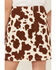 Image #4 - La La Land Girls' Cow Print Skirt, Cream, hi-res