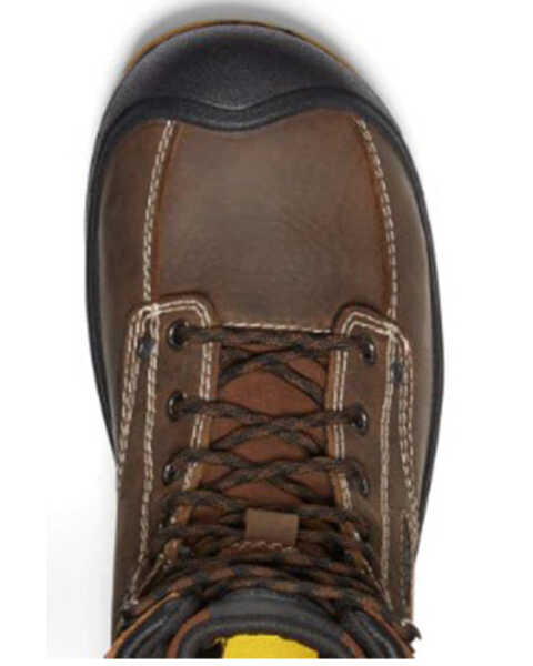 Image #4 - Keen Men's Fort Wayne 6" Waterproof Work Boots - Round Toe, Dark Brown, hi-res