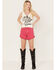 Image #1 - Idyllwind Women's Cherry High Rise Stretch Denim Shorts, Cherry, hi-res