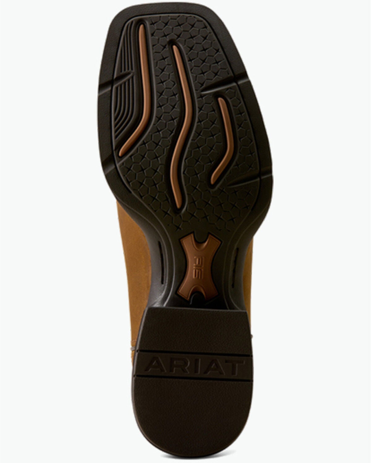 Image #5 - Ariat Men's Sport Buck Performance Western Boots - Broad Square Toe, Brown, hi-res