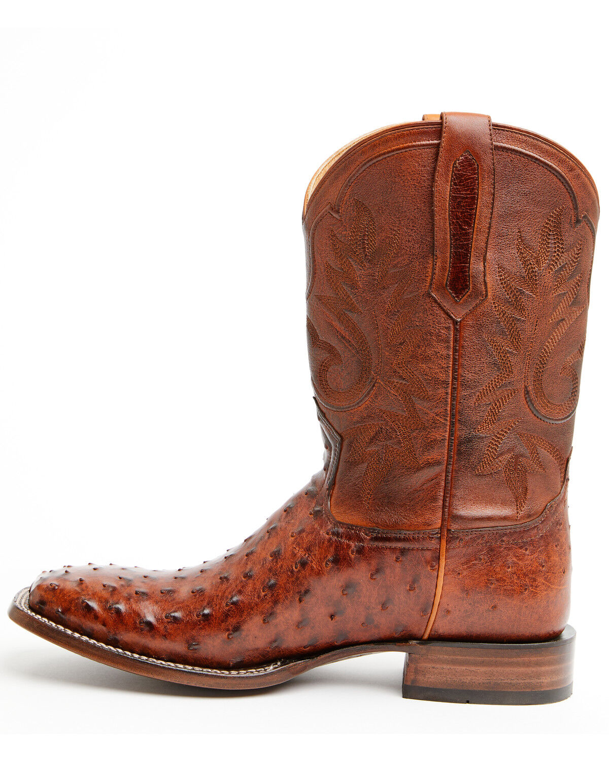 Image #3 - Cody James Black 1978® Men's The Hayward Exotic Full Quill Ostrich Western Boots - Broad Square Toe, Cognac, hi-res