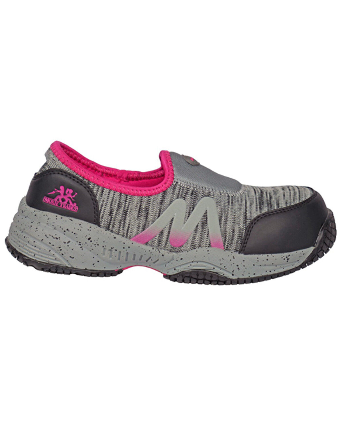 Image #2 - Moxie Trades Women's Zena Slip-On Work Shoes - Composite Toe, Grey, hi-res