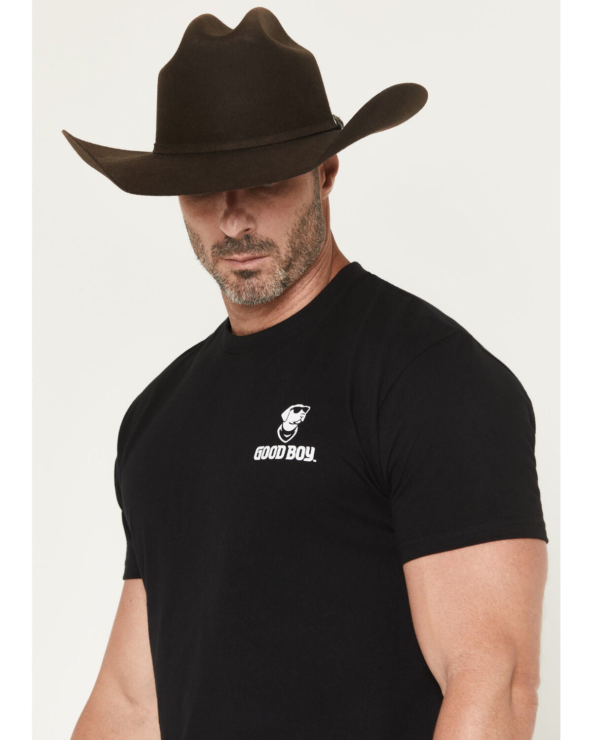 Image #3 - Buckwear Men's Camo Good Boy Short Sleeve Graphic T-Shirt, Black, hi-res