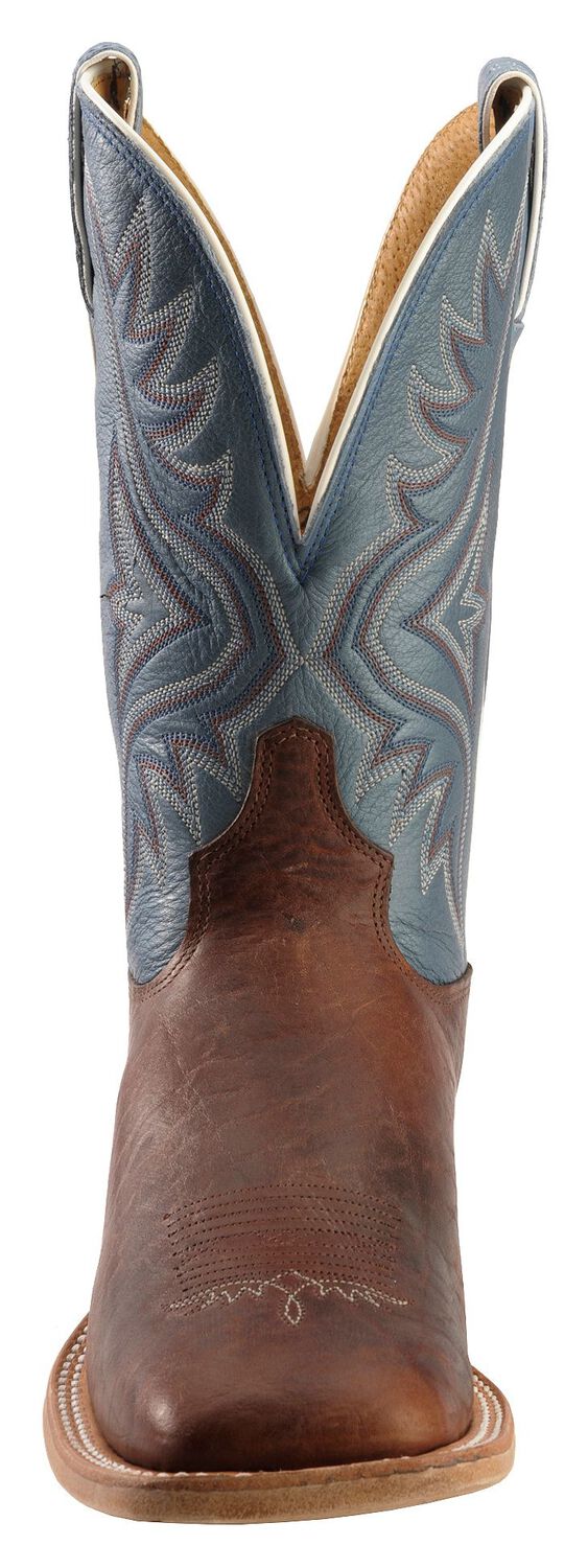 Image #4 - Tony Lama Men's Americana Western Boots - Broad Square Toe, Pecan, hi-res