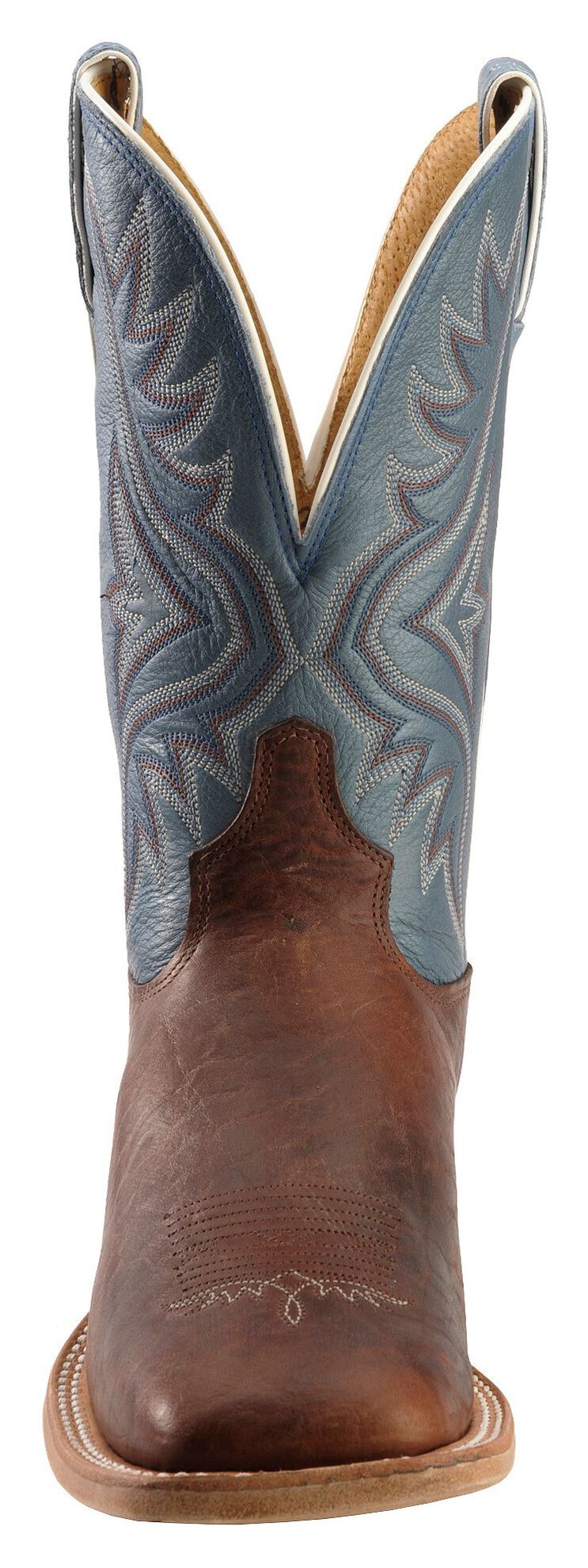 Image #4 - Tony Lama Men's Americana Western Boots - Broad Square Toe, Pecan, hi-res