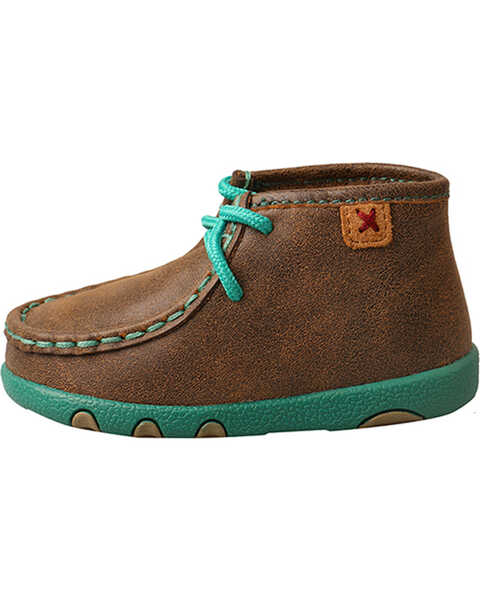 Image #3 - Twisted X Infant Bomber Driving Shoes - Moc Toe, Brown, hi-res