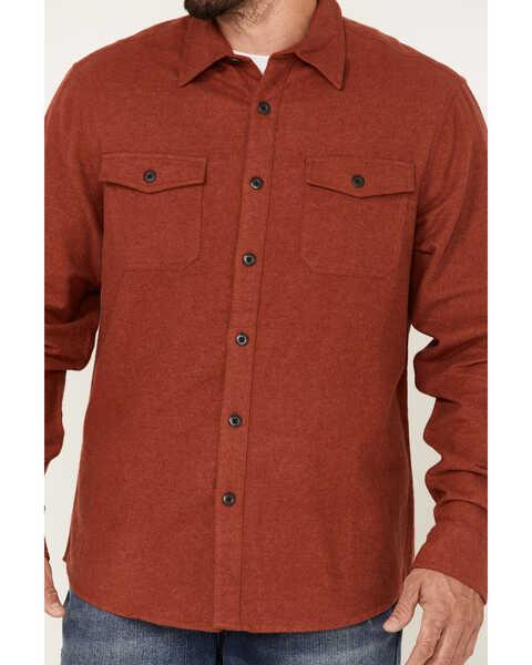 Image #3 - Dakota Grizzly Men's Chamois Button Down Long Sleeve Shirt, Rust Copper, hi-res
