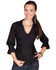 Scully Women's Lace-Up Back 3/4 Length Top, Black, hi-res