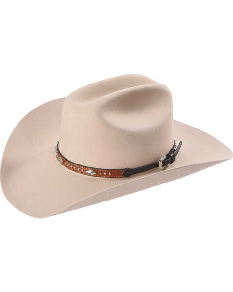 Image #2 - Cody James Silver Studs with Diamond Conchos Hat Band, Tan, hi-res