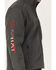 Image #3 - Ariat Men's Americana Logo 2.0 Zip-Front Softshell Jacket - Tall, Charcoal, hi-res
