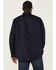 Image #4 - Forge Workwear Men's FR Solid Long Sleeve Button-Down Work Shirt, Navy, hi-res