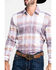 Scully Signature Soft Series Men's Large Plaid Snap Long Sleeve Western Shirt , Brown, hi-res