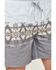 Image #2 - Hooey Men's Big Wake Southwestern Striped Board Shorts, Blue, hi-res
