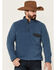 Image #1 - North River Men's Copen Lightweight 1/4 Snap-Front Fleece Pullover, Blue, hi-res