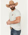 Image #3 - Cody James Men's Rugged Flag Short Sleeve Graphic T-Shirt, Silver, hi-res
