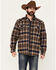 Image #1 - Cody James Men's Barrett Plaid Print Sherpa Lined Button-Down Jacket, Blue, hi-res