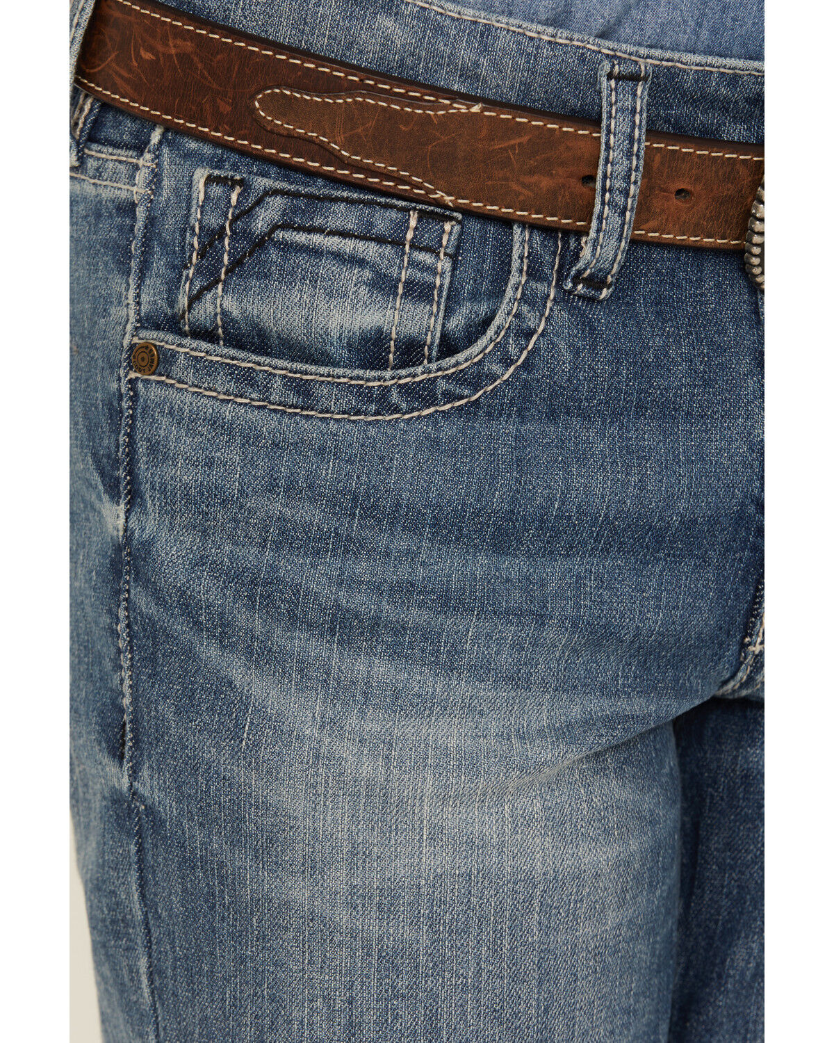 Image #2 - Cody James Boys' Newman Medium Wash Relaxed Bootcut Comfort Stretch Denim Jeans, Medium Wash, hi-res
