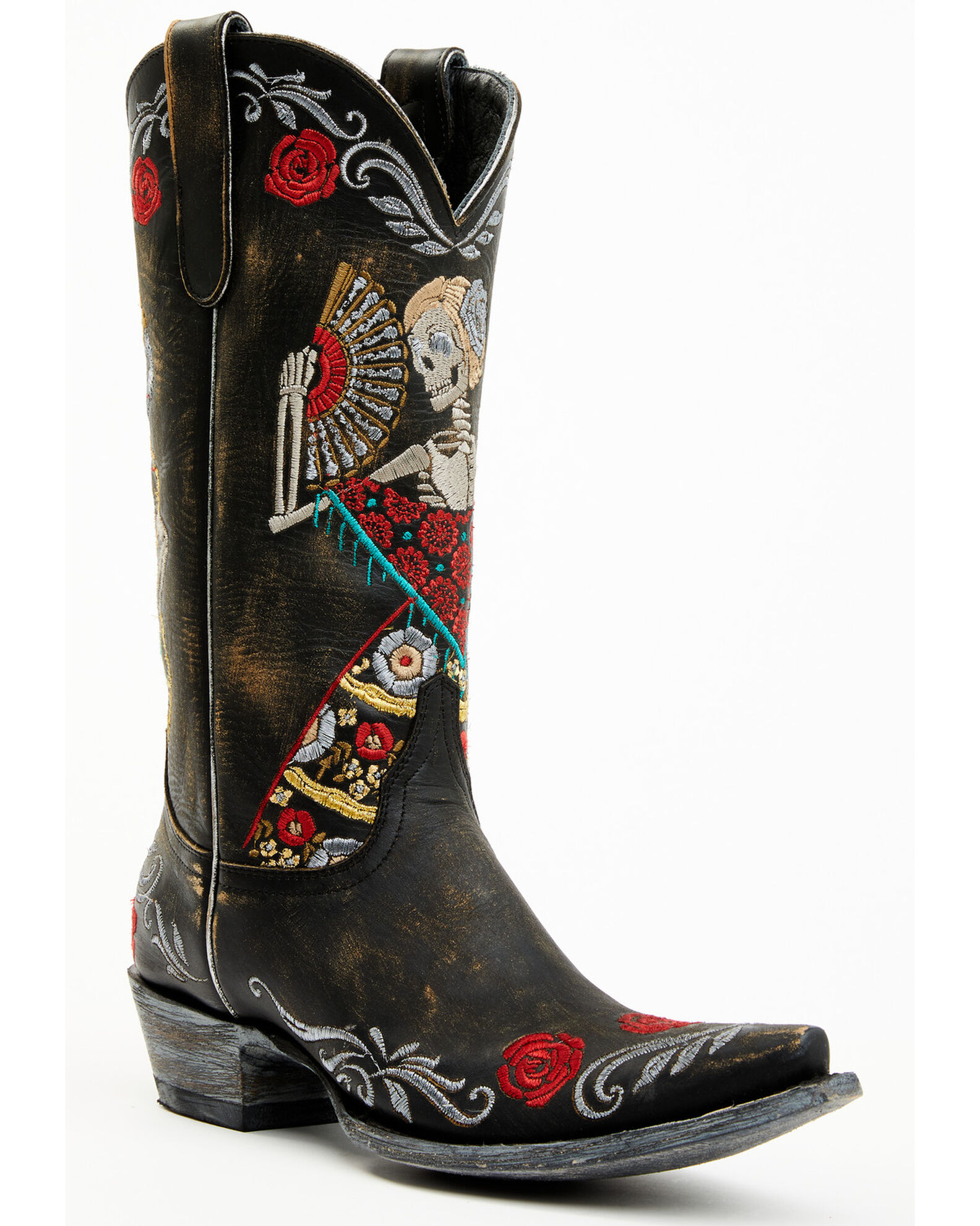 Womens skull clearance cowboy boots