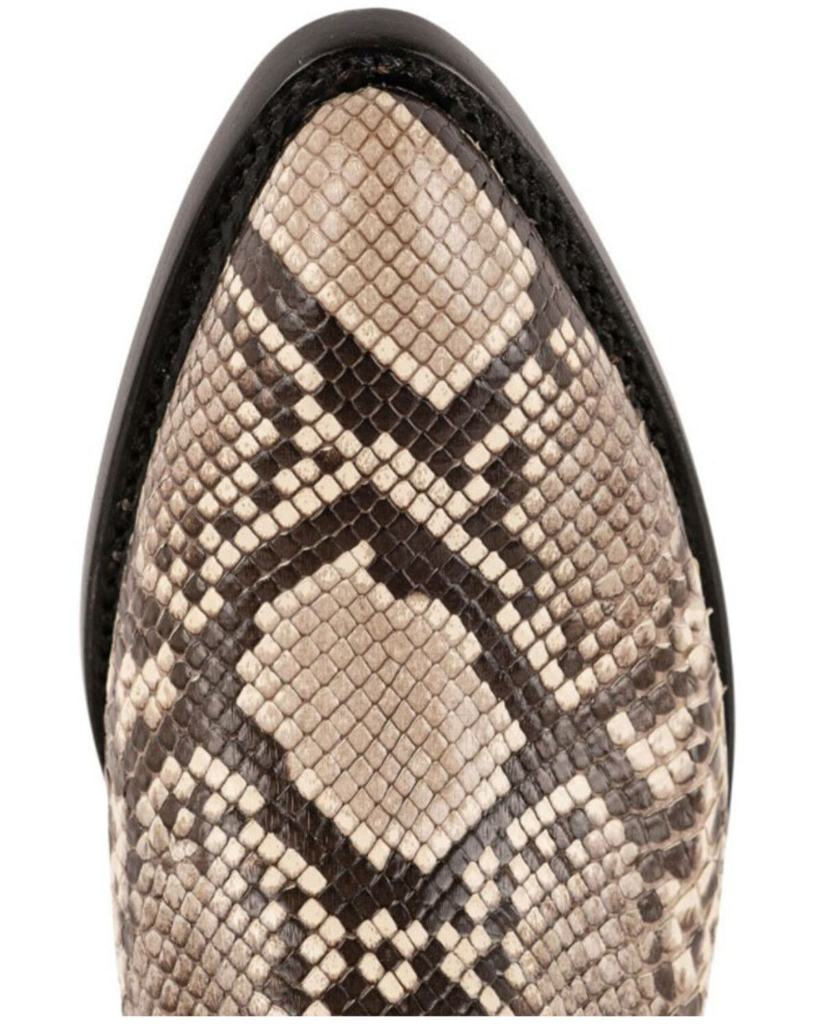 Image #6 - Lucchese Women's Stella Exotic Python Western Boots - Round Toe, Black/white, hi-res