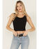 Image #1 - Fornia Women's Lace Trim Brami, Black, hi-res