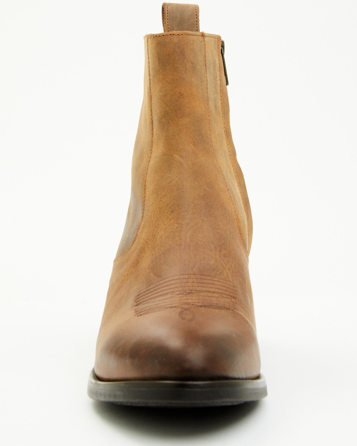 Image #4 - Cody James Men's Larsen Western Ankle Boots - Round Toe, Brown, hi-res