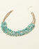 Image #1 - Shyanne Women's Bella Grace Multi Strand Turquoise Stone Bib Necklace, Silver, hi-res