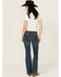 Image #3 - Wrangler Retro Women's Jana Dark Wash Mid Rise Mae Trouser Jeans, Dark Wash, hi-res