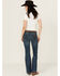 Image #3 - Wrangler Retro Women's Jana Dark Wash Mid Rise Mae Trouser Jeans , Dark Wash, hi-res