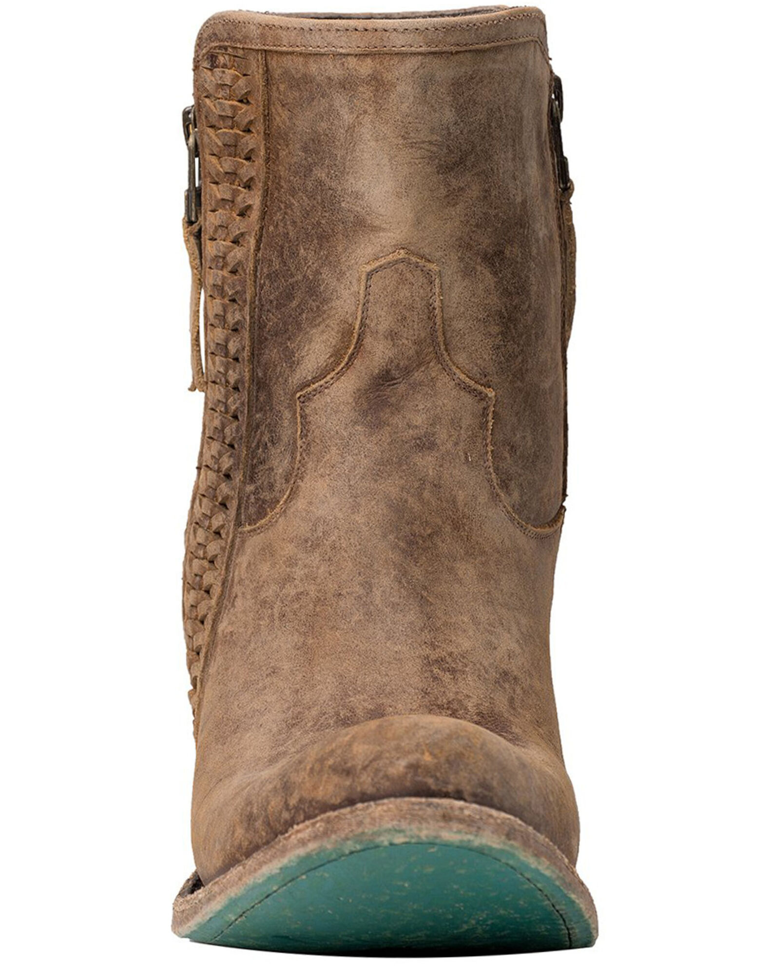 Image #4 - Lane Women's Layten Western Booties - Round Toe, Tan, hi-res