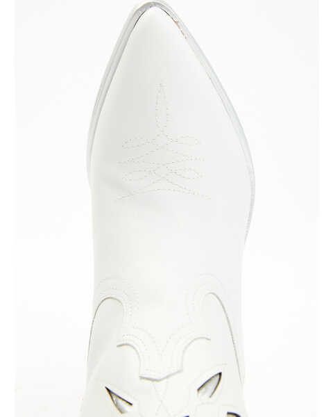 Image #6 - Golo Women's Mae Sun Inlay Western Fashion Boots - Snip Toe , White, hi-res