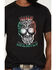 Image #3 - Cody James Men's Viva Mexico Muertos Skull Graphic Short Sleeve T-Shirt , Black, hi-res