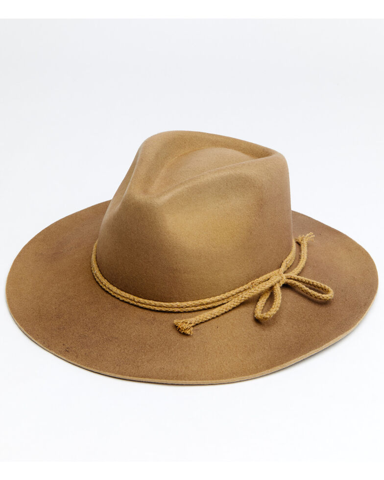 Shyanne Women's Tan Aster Wool Felt Western Hat , Tan, hi-res