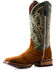 Image #1 - Horse Power Men's Emerald Roughout Western Boots - Broad Square Toe, Brown, hi-res