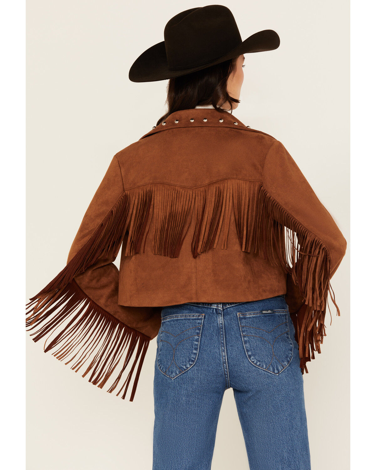Image #4 - 26 International Women's Faux Suede Jacket, Camel, hi-res
