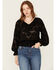 Image #1 - Shyanne Women's Flamenco Ruffle Top, Black, hi-res