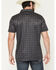 Image #4 - Rock & Roll Denim Men's Medallion Print Short Sleeve Button-Down Stretch Polo Shirt, Black, hi-res