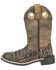 Image #3 - Smoky Mountain Boys' Gator Western Boots - Broad Square Toe, Black/brown, hi-res