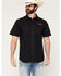 Image #2 - Moonshine Spirit&reg; Men's 120 Proof Logo Print Short Sleeve Snap Western Shirt, Black, hi-res