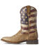 Image #2 - Ariat Men's Circuit Proud American Flag Western Boots - Broad Square Toe, Brown, hi-res