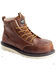 Image #1 - Avenger Men's Wedge 6" Mid Waterproof Lace-Up Work Boots - Carbon Nanofiber Toe, Brown, hi-res