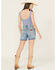 Image #3 - Wrangler Retro Women's Light Wash High Rise Stretch Denim Shorts, Light Wash, hi-res