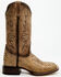 Image #2 - Dan Post Women's 12" Faux Python Western Boots - Broad Square Toe , Honey, hi-res