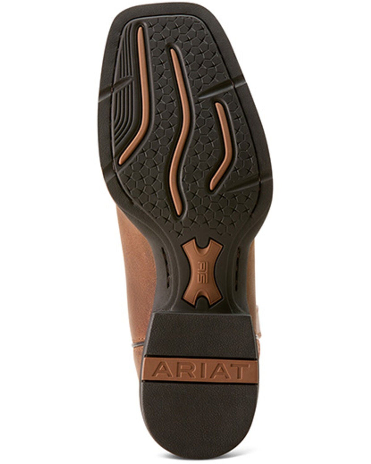 Image #5 - Ariat Men's Sport Rider Performance Western Boots - Broad Square Toe, Brown, hi-res