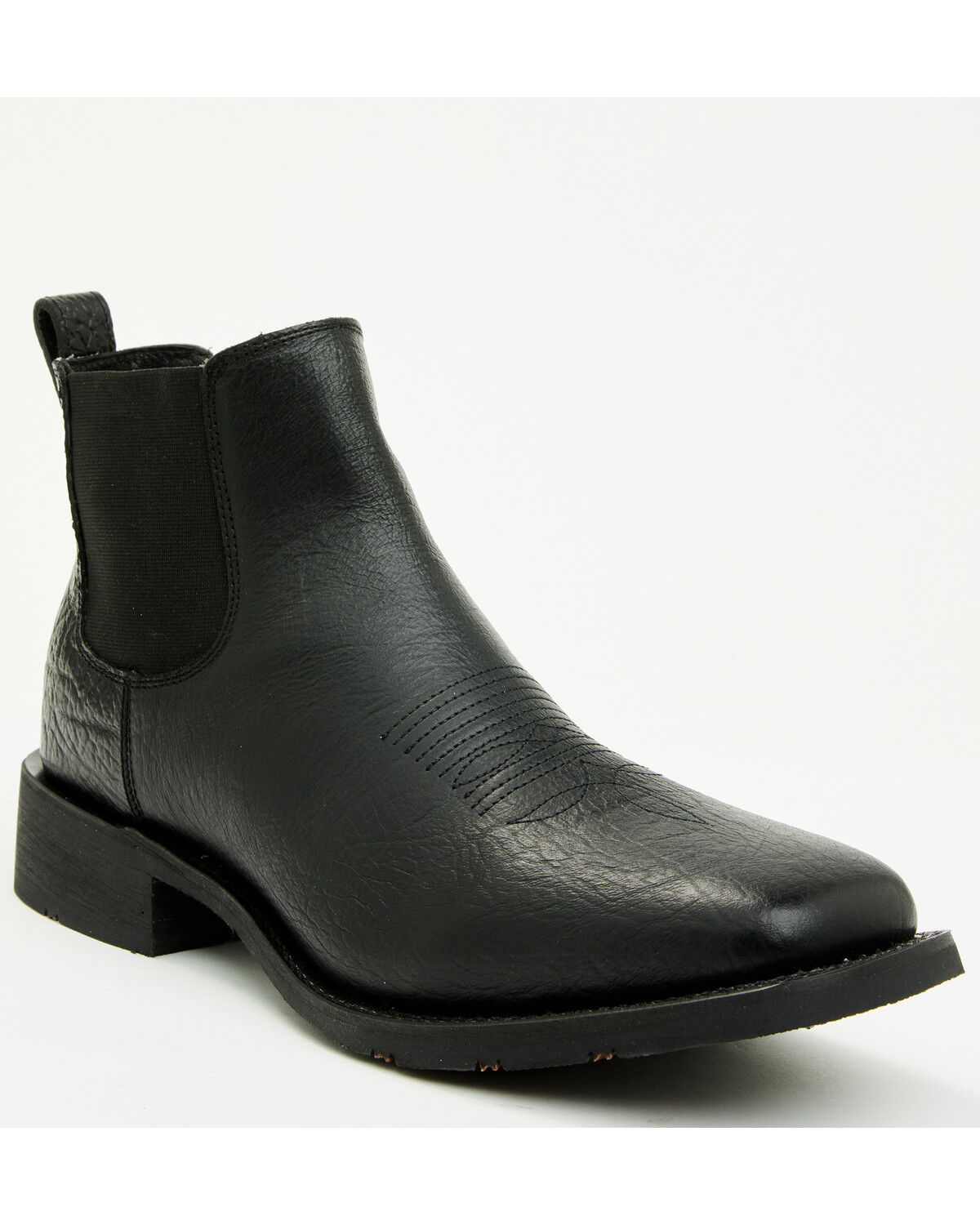 Image #1 - Laredo Men's Devin Chelsea Boots - Broad Square Toe, Black, hi-res