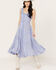Image #2 - Scully Women's Lace-Up Jacquard Dress, Light Blue, hi-res