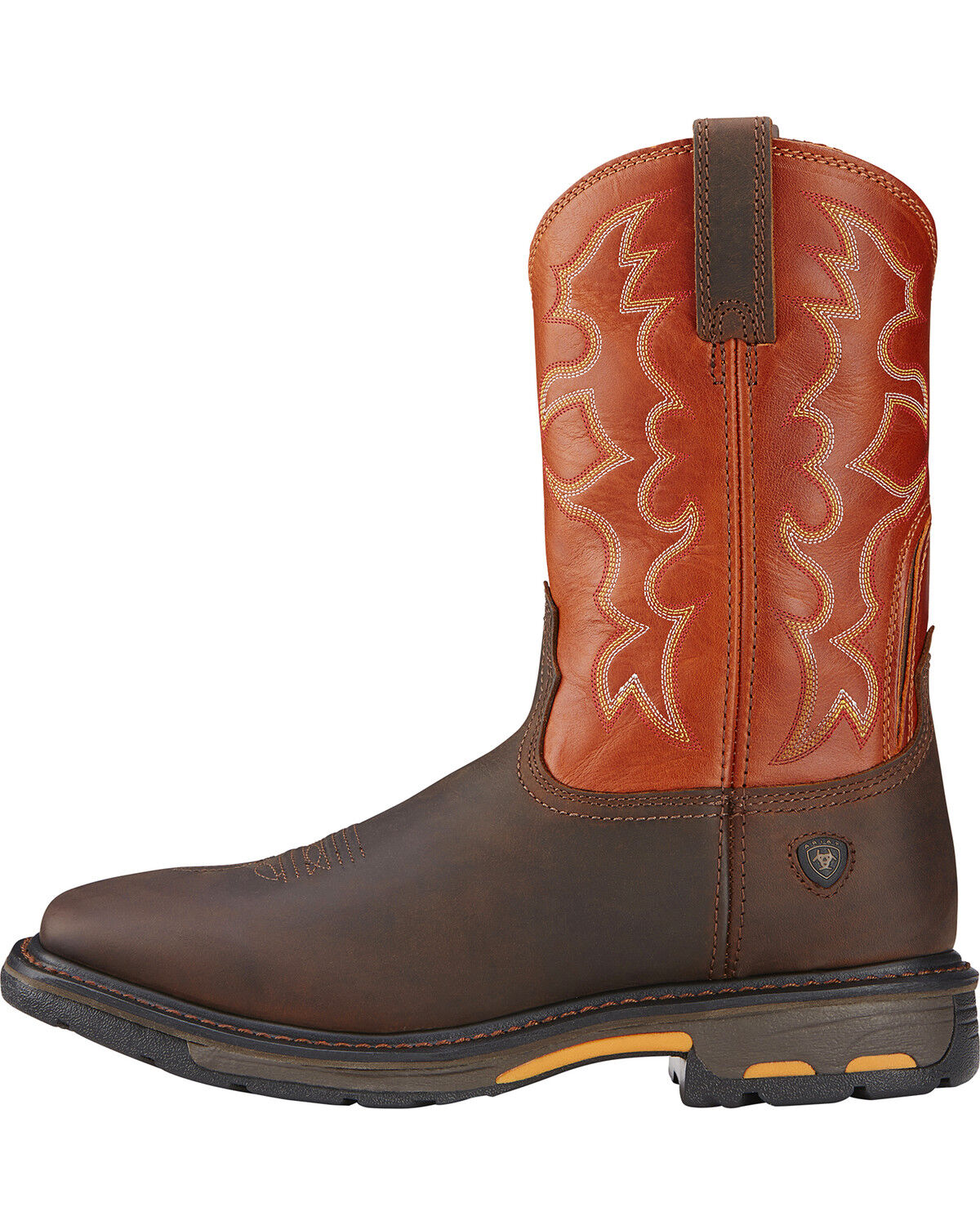 Image #2 - Ariat Men's WorkHog® Western Work Boots - Broad Square Toe, Earth, hi-res