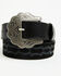 Image #1 - Idyllwind Women's Boot Stitch Roughout Suede Belt, Black, hi-res