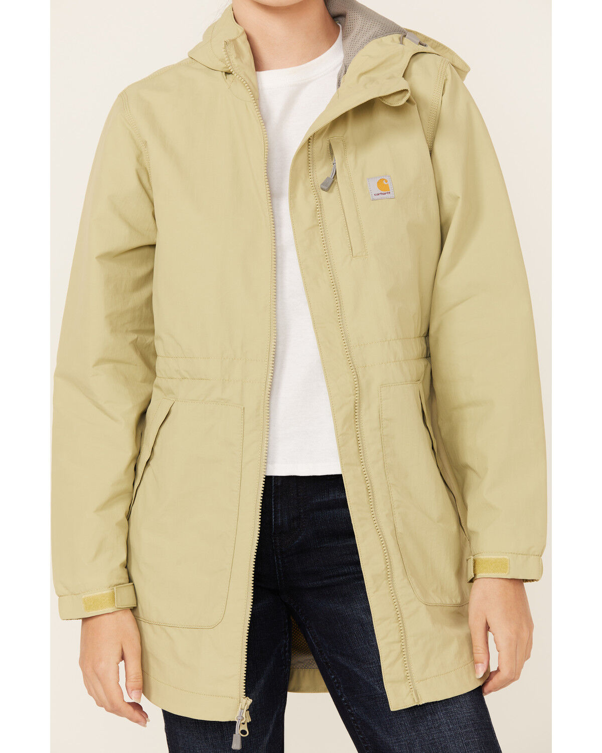 Image #3 - Carhartt Women's Rain Defender® Relaxed Fit Lightweight Jacket, Sand, hi-res