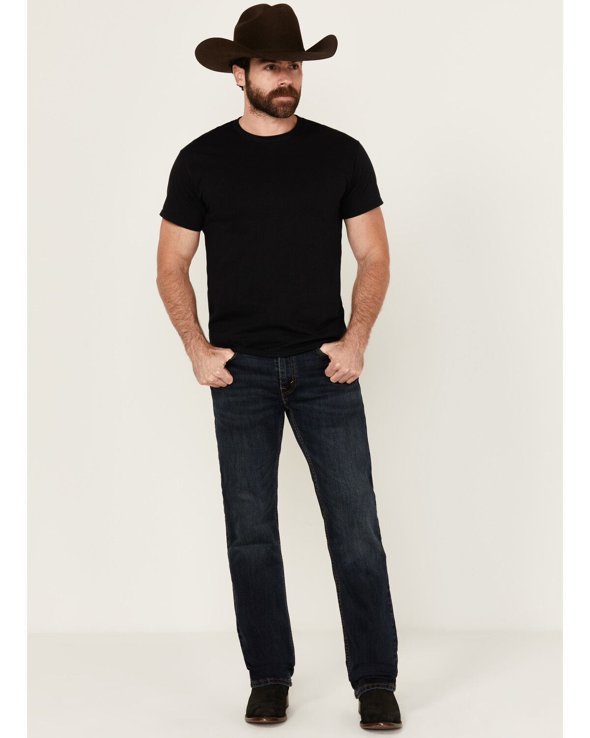 Image #1 - Levi's Men's 527 Sequoia Dark Wash Slim Bootcut Stretch Denim Jeans, Dark Wash, hi-res
