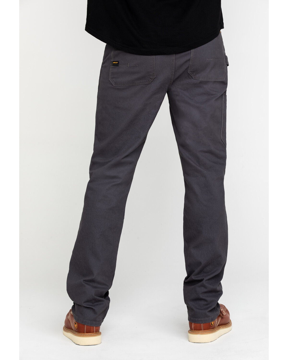 Image #2 - Ariat Men's Rebar M4 Made Tough Durastretch Double Front Straight Work Pants - Big, Grey, hi-res